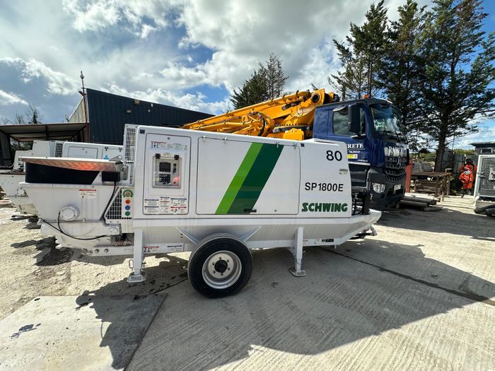 Ramcrete brings Schwing 1800E static concrete pump to the Site Sustainability Showcase at PlantWorx 2025