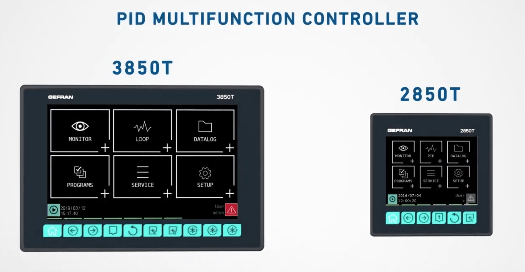 Gefran 3850T and 2850T Multifunction Controller