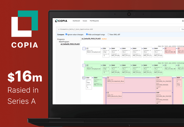 Copia Automation Raises $16.4M to Bring DevOps Efficiencies to Industrial Automation