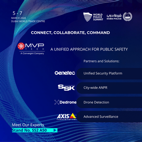 MVP Tech - Convergint at the World Police Summit along with top Technologies provider