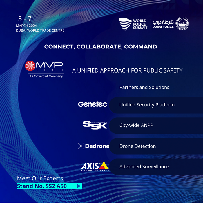 MVP Tech Convergint at the World Police Summit along with top