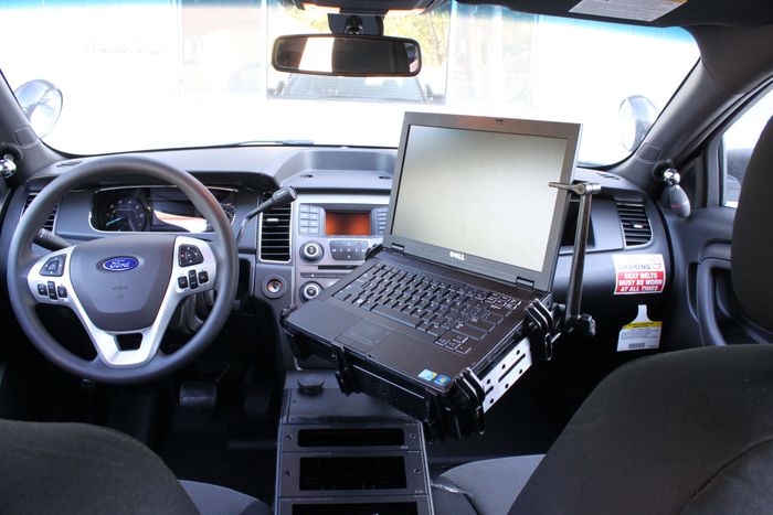 RAM® No-Drill™ Laptop Mount for '20-24 Ford Police Interceptor Utility