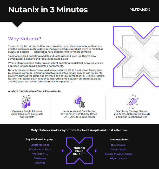 Nutanix in 3 minutes