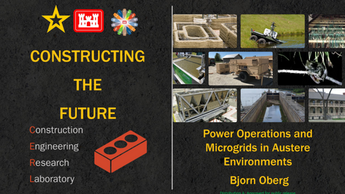 11:15 AM - Power operations and microgrids in austere environments