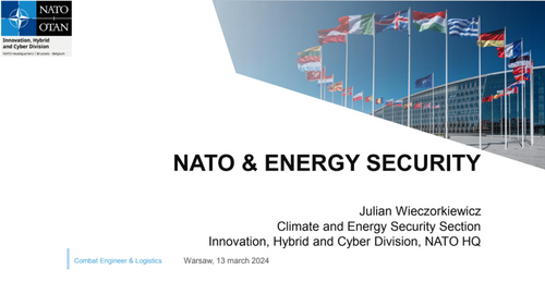 11:45 AM - NATO’s role in Energy Security
