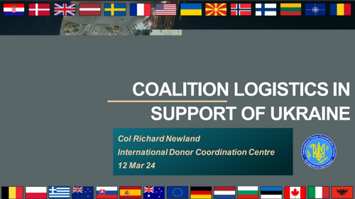 11:15 AM - Coalition Logistics in Support of Ukraine