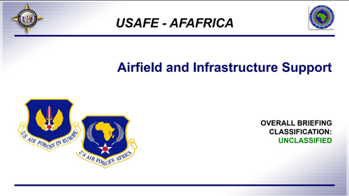 12:15 PM - Setting up theatre infrastructure: airfield and infrastructure support