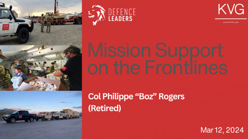 11:45 AM - Worldwide mission support at the speed of war – agile, adaptive and prepared