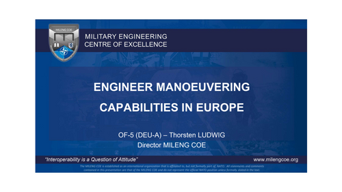 13:45 PM - Engineer manoeuvring capabilities in Europe