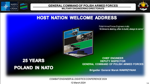 09:00 AM - Host nation welcome address: Challenges and prospects for the development of the Polish Armed Forces