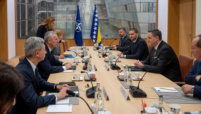 Secretary General welcomes NATO's partnership with Bosnia and Herzegovina, calls for unity and continued reforms