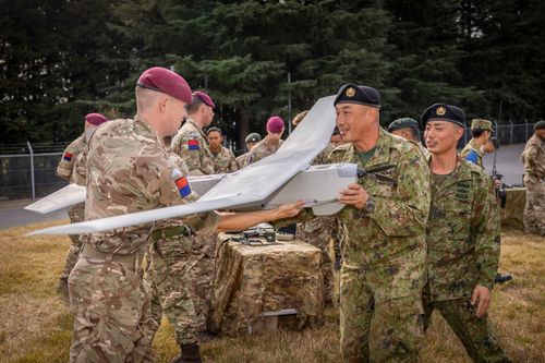 British Army drones flown for first time in Japan
