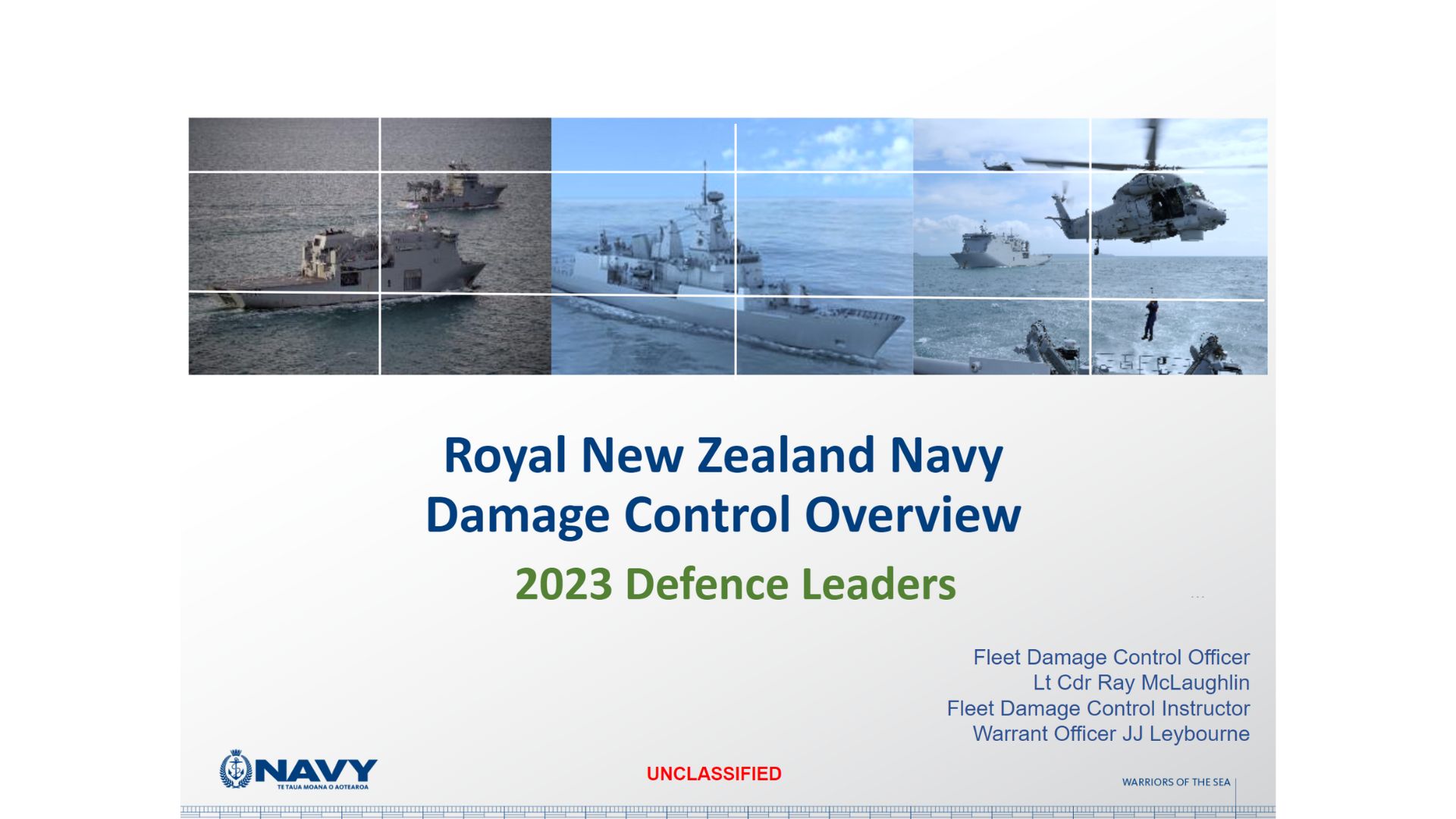 10:15 – Lean-manning and the impact on damage control within the New Zealand Navy