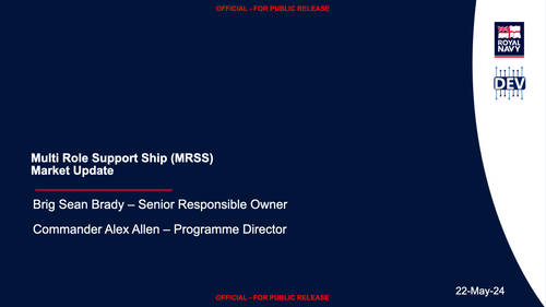 10:00 - The future of the Royal Navy's amphibious capability with MRSS