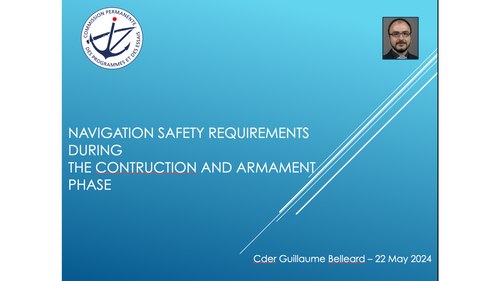 14:15 - Navigation safety requirements during the construction and armament phase