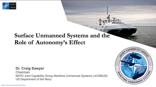 10:00 - Surface uncrewed systems and the role of autonomy’s effect