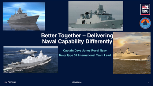 11:15 - Better together - delivering naval capability differently