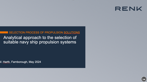 17:30 - Analytical approach to the selection of suitable navy ship propulsion systems