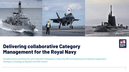 09:00 - Delivering collaborative category management for the Royal Navy