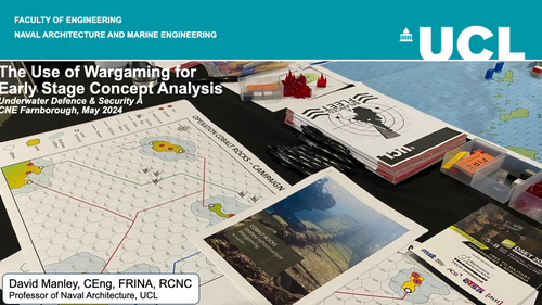 15:15 - The use of wargaming as a table-top for early-stage operational analysis