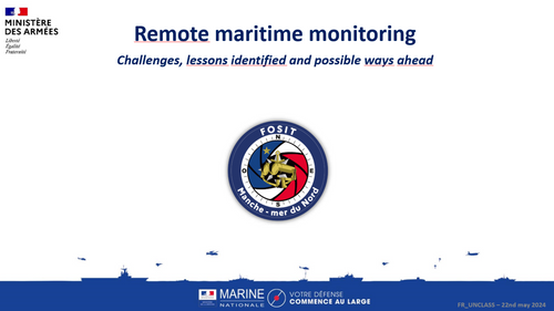 10:00 - Remote maritime monitoring: Challenges, lessons identified and possible ways ahead