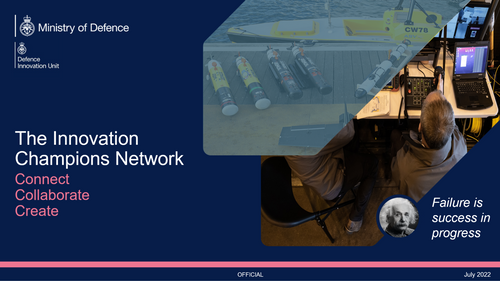 17:30 - Panel: UK Defence Innovation Champion Network - The importance of building innovation networks and ecosystems