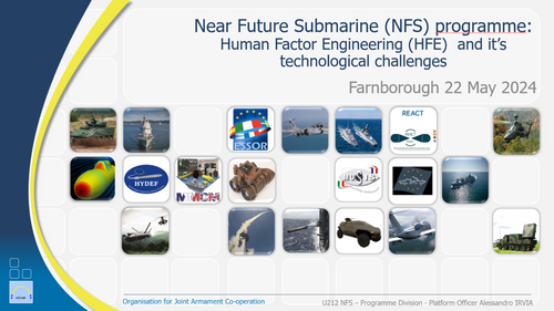 14:15 - Near Future Submarine - Human Factor Engineering (HFE) and it's technological challenges