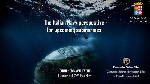 15:15 - Update on the Italian U212 Near Future Submarine programme