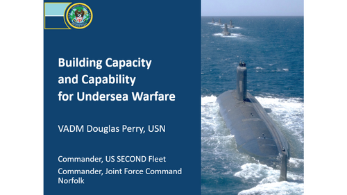 09:20 - Building capacity and capability for undersea warfare