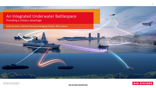 09:40 - An integrated underwater battlespace: Providing a military advantage