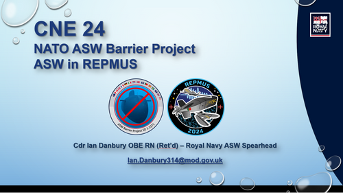 15:15 - Integrated/interchangeable anti-submarine warfare technologies for future complex scenarios