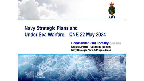 11:15 - Navy Strategic Plans and Under Sea Warfare