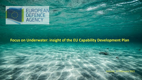 1335 - Focus on Underwater: insight of the EU Capability Development Plan