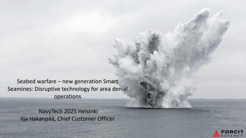 1135 – Seabed warfare – new generation smart seamines: disruptive technology for area denial operations