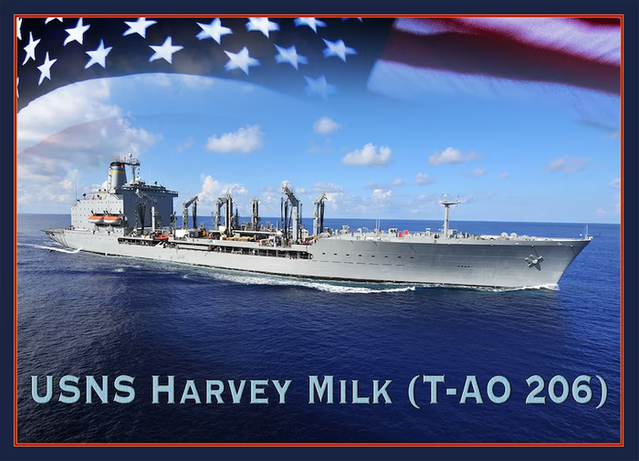 US Navy Accepts Delivery of USNS Harvey Milk (T-AO 206)