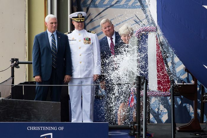 U.S. Navy Christens Ship Built By Austal