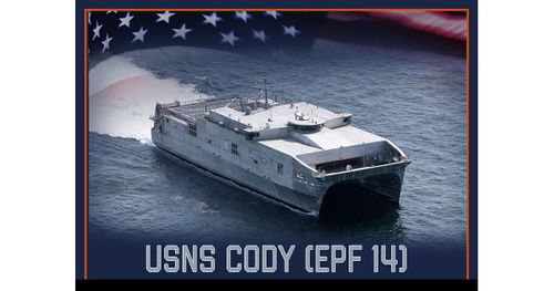 Austal USA Launches USNS Cody (EPF14) and KIngsville (LCS 36)