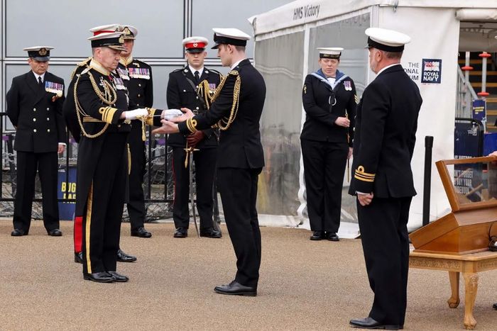 Ceremony On HMS Victory As New First Sea Lord Takes Up Role
