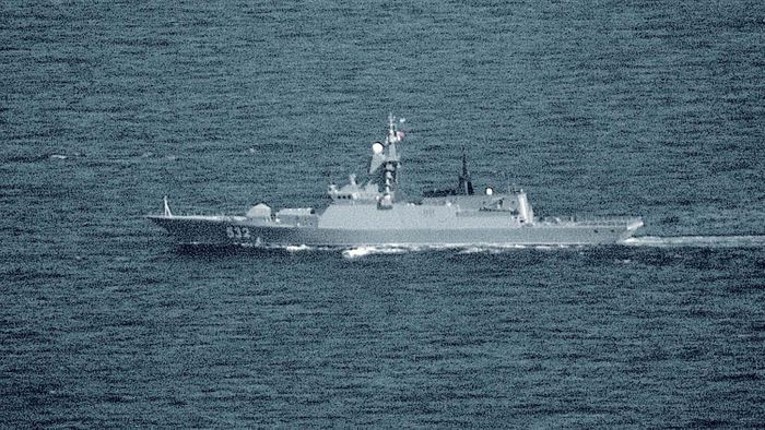 Royal Navy and RAF track Russian vessels in waters close to the UK