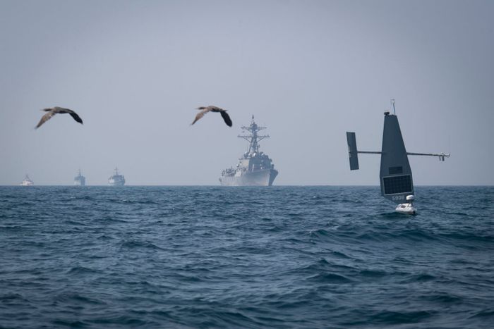 U.S. Navy Seeks 100-USV Fleet Patrolling Middle East Waterways by Next Summer