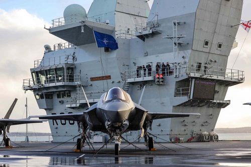 UK flagship under NATO command for the first time