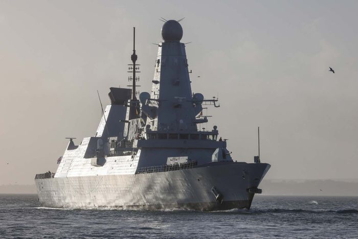 HMS Dauntless returns after foiling drugs smugglers in the Caribbean