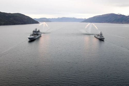 Royal Navy Helicopter Crews Practise With Norwegian Allies Ahead Of Japanese Mission