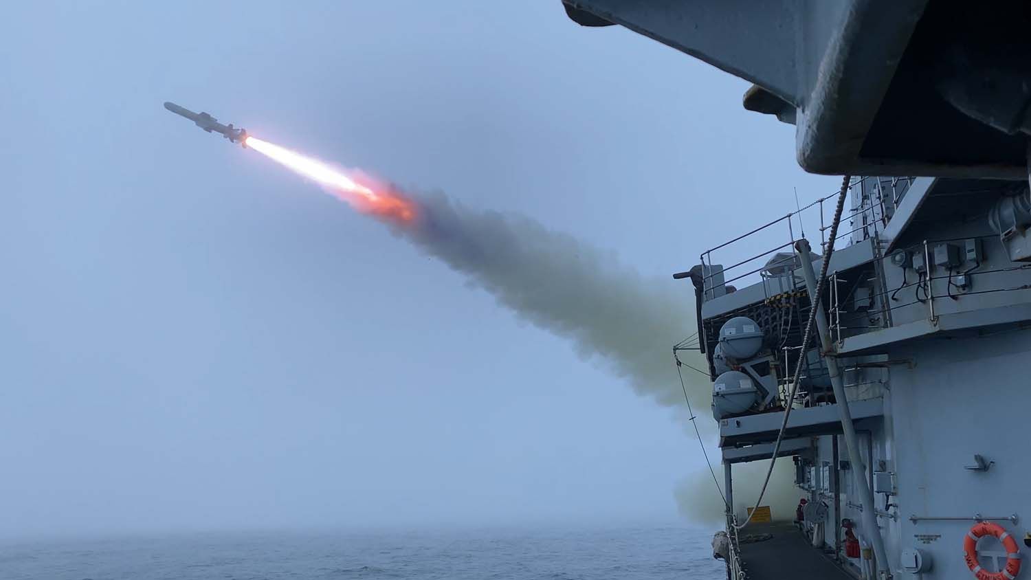 British and American forces obliterate former US warship during impressive test of firepower