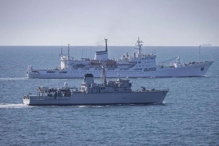 British Ships Keeping Close Watch On Russian Vessels