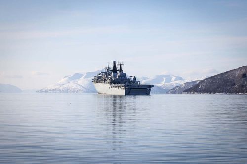 Albion returns from amphibious exercises in Arctic Circle
