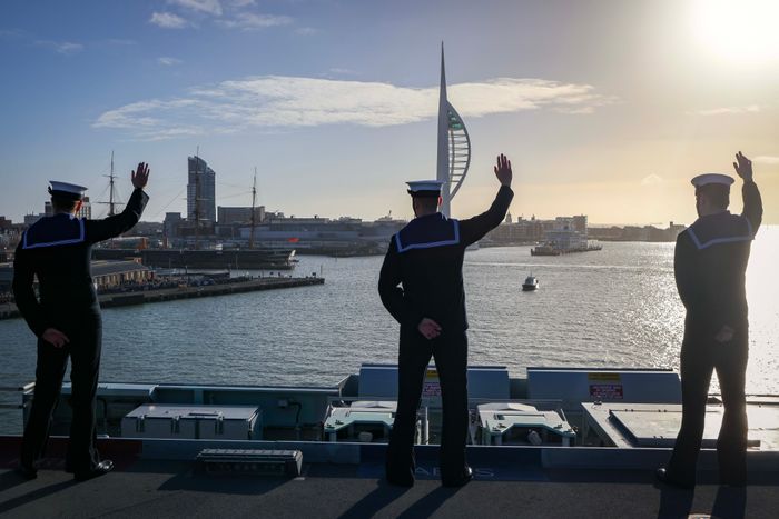Thousands greet Britain’s biggest warship as HMS Prince of Wales completes US deployment