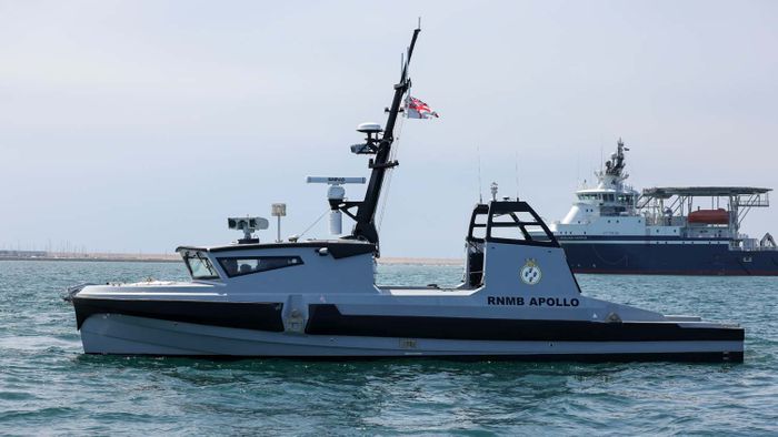 Autonomous vessels join minehunting mothership for trials debut