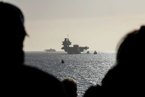 UK And US Carrier Groups Combine Forces For Strike Warrior Exercise