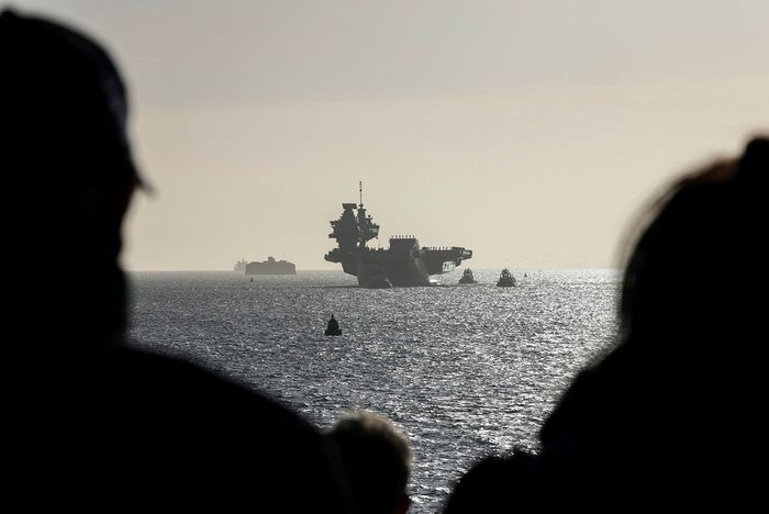UK And US Carrier Groups Combine Forces For Strike Warrior Exercise
